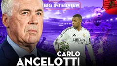 Carlo Ancelotti: ‘Real Madrid cần một trung phong siêu sao như Kylian Mbappe’